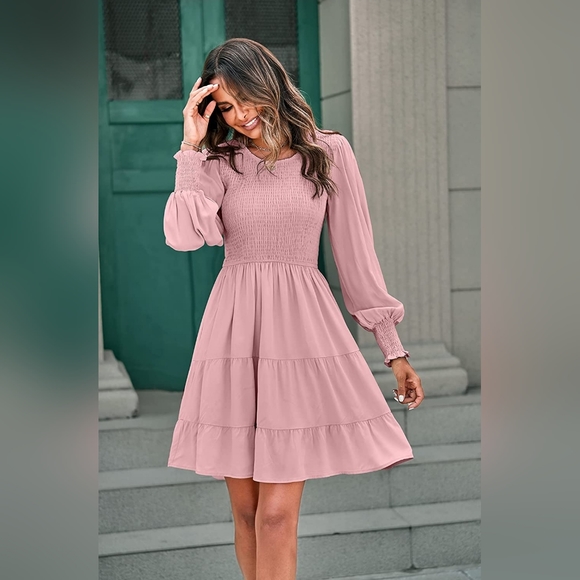 Boutique | Swing Dress | Color: Blush | Size: L - Picture 5 of 13